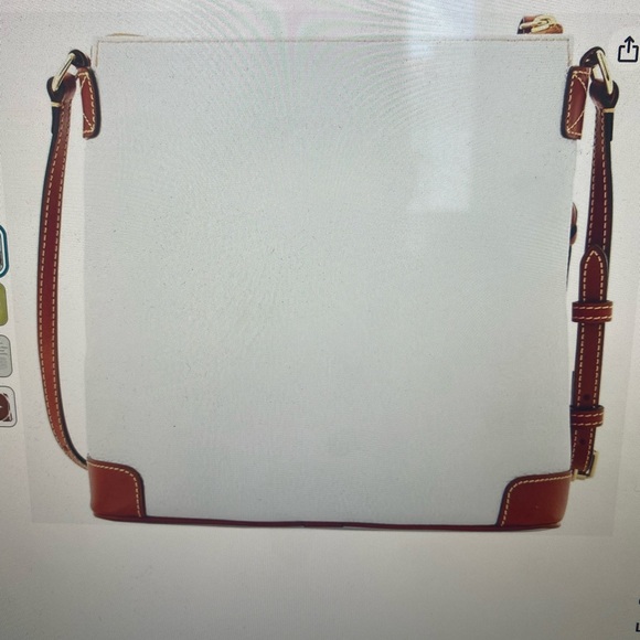 Dooney & Bourke white shoulder purse - Picture 3 of 9